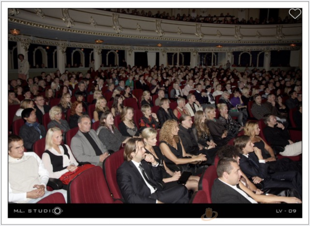 World premiere audience of the first Latvian-produced film in Hollywood, Riga 2009